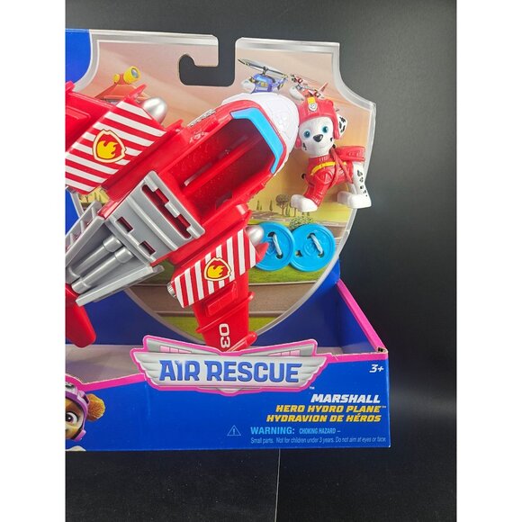 Paw Patrol Air Rescue Marshall Hero Hydro Plane Toy With Figure Nickelodeon Age - Picture 4 of 7